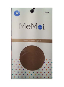 MEMOI girls basic sheer tights