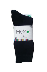 MEMOI boys cotton blend socks 3 pairs ribbed